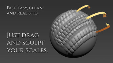 28 Trail Scales Brushes for dragons and other creatures