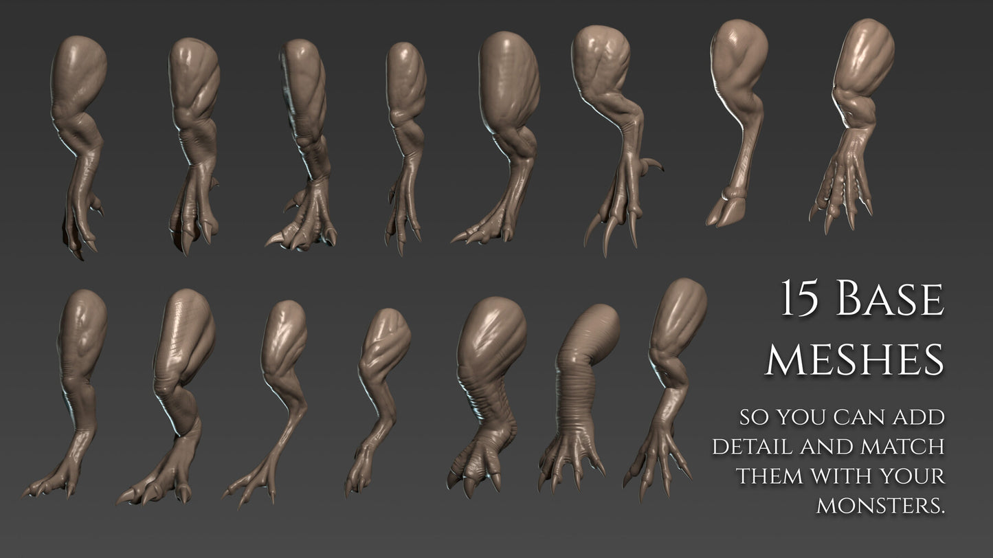 21 Legs and Feet for Dragons and Dinosaurs