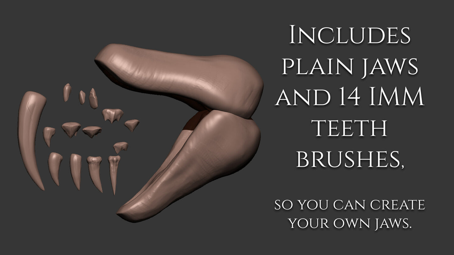 7 jaws, tongues and teeth for creatures