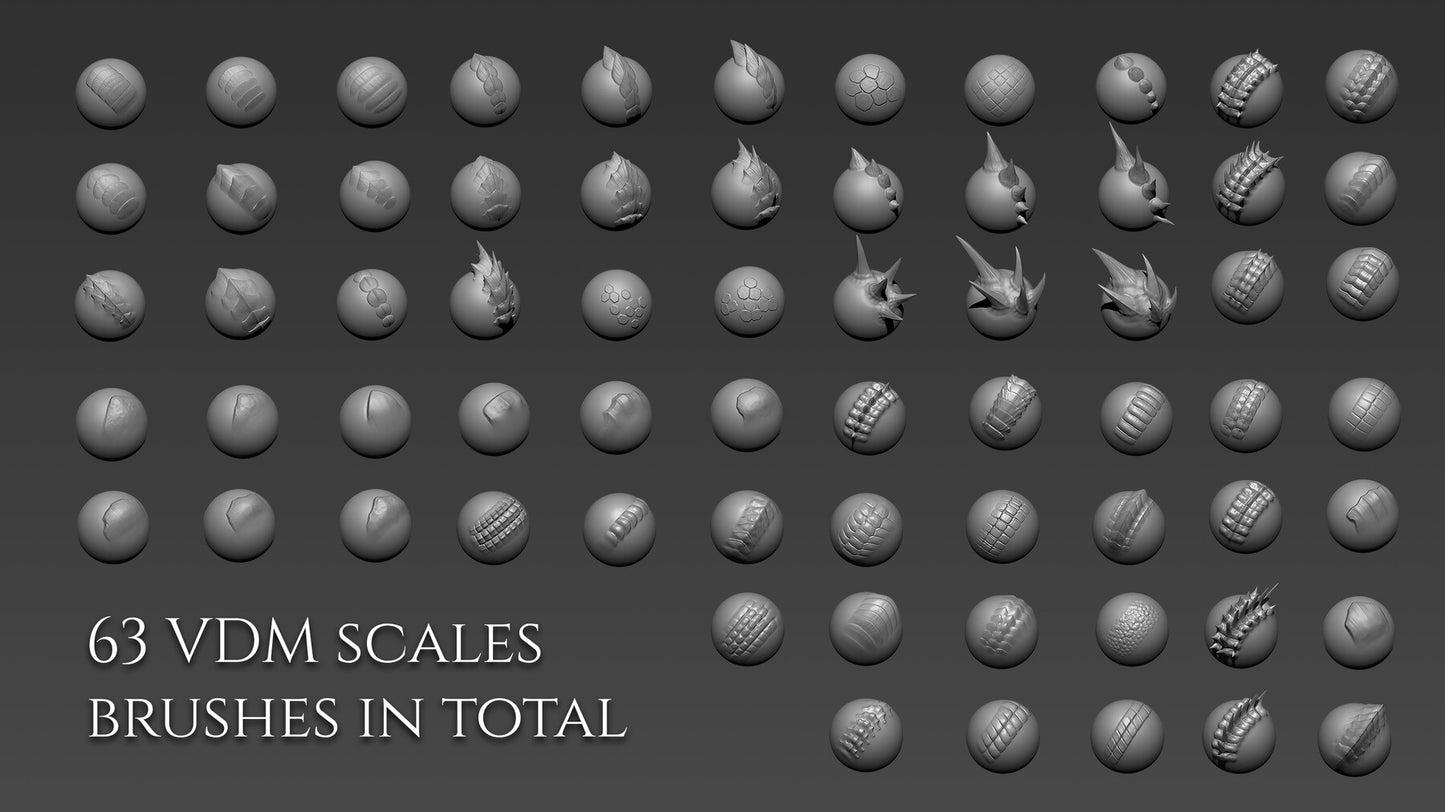 Over 450 Brushes and Ztools for Dragons