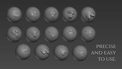28 Trail Feathers brushes for Zbrush for Dragons and Dinosaurs