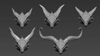 The Ultimate Horns pack for Dragons (40+)