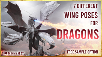 7 poses de alas para dragones