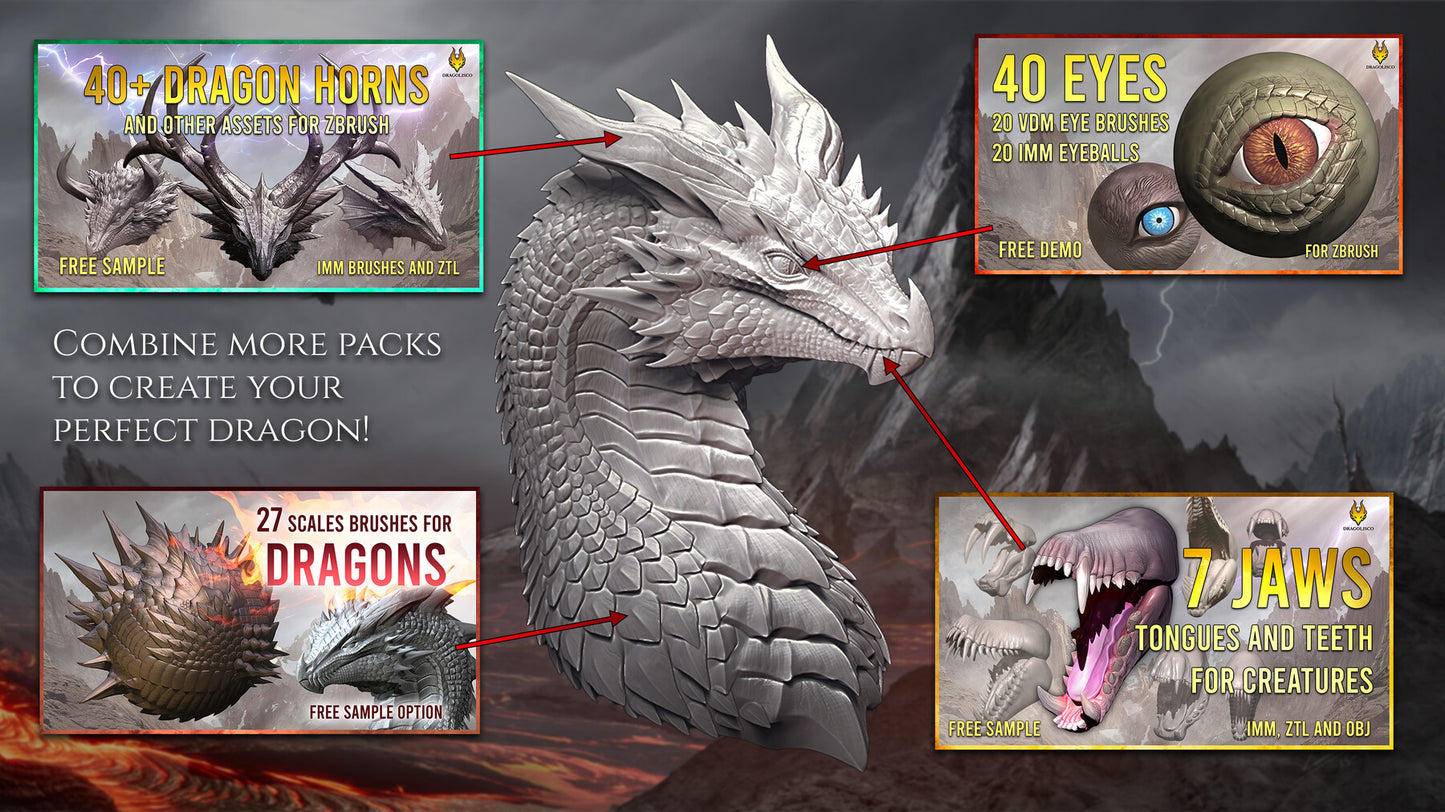 ¡El paquete de ojos definitivo para dragones!